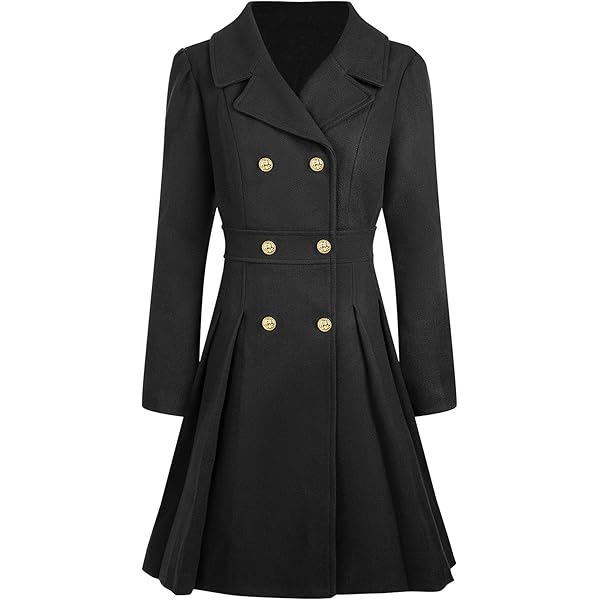 Amazon.com: WIWIQS Women Autumn Breasted Midi Long Overcoat Plus